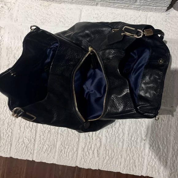 Coach Madison Phoebe Plum Pebbled Leather Triple Compartment Shoulder Bag 26224 - Picture 4 of 11